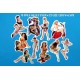 LOT 10 STICKERS PIN-UP VINTAGE