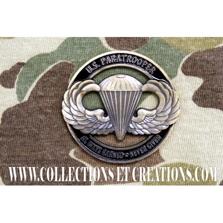 MEDAILLE SOUVENIR BREVET U.S PARATROOPER