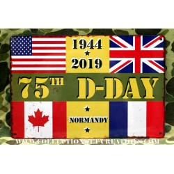 PLAQUE D-DAY 1944/2019 NORMANDY